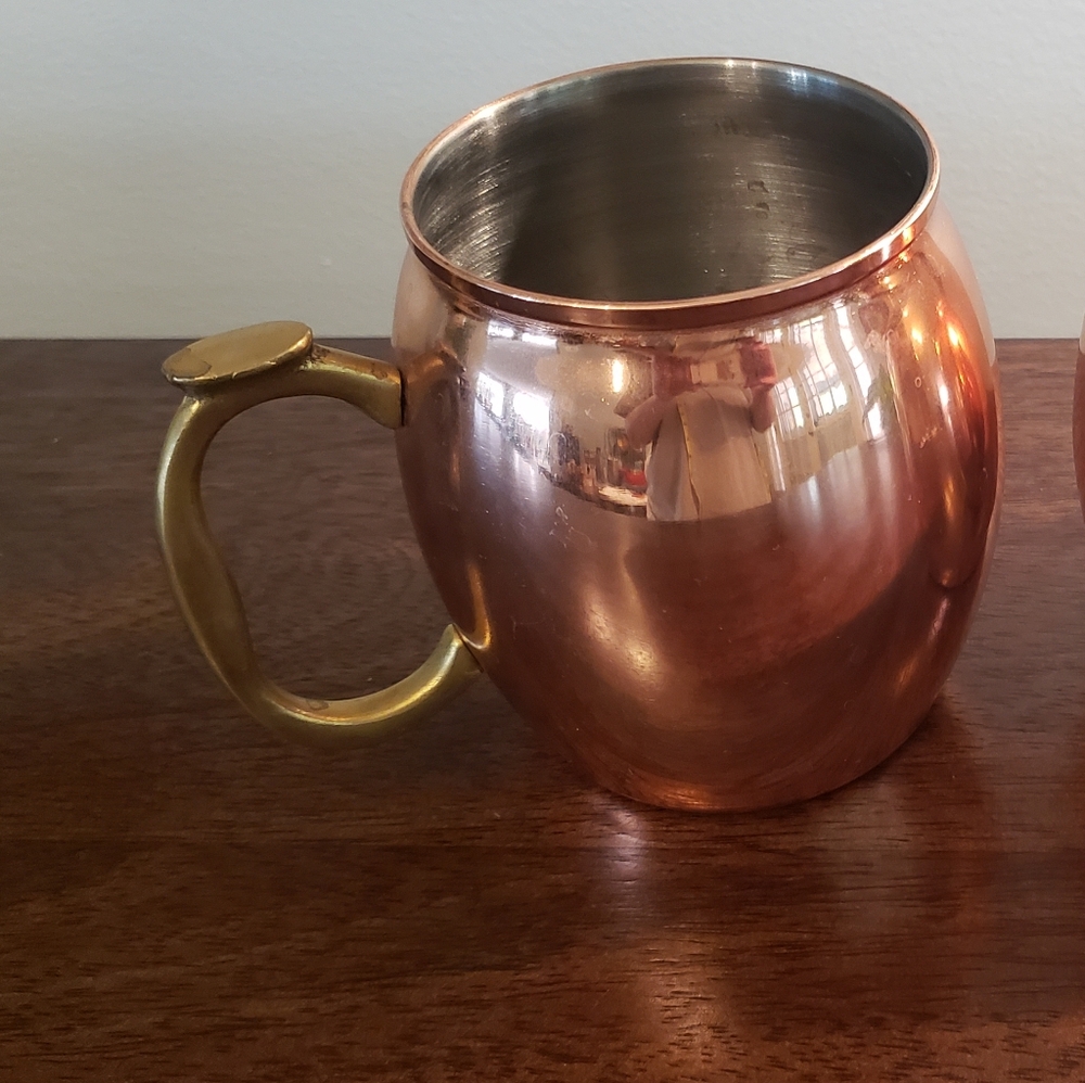 Copper Moscow Mule Mugs Set of 2 - Picture 2 of 11